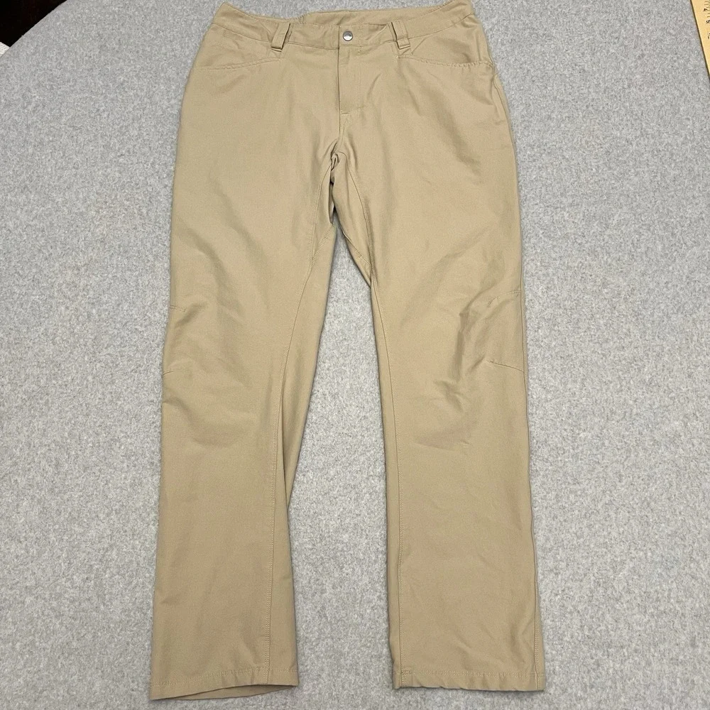 North Face Pants Men's 34 Beige 5 Pocket Performance Gusseted Tech Outdoor Hike